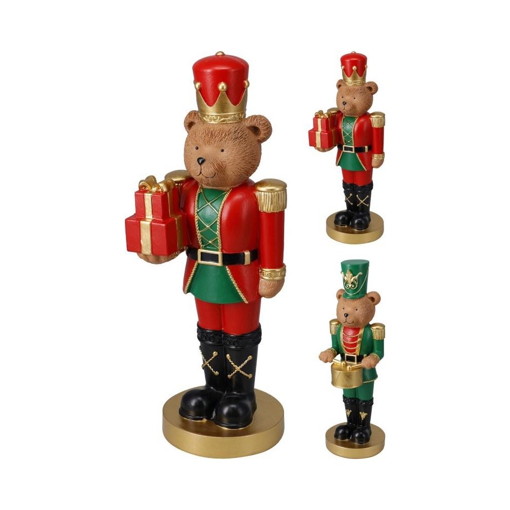 ORSO SOLDATINO NATALIZIO H.40 2 ASSORTITI